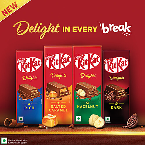 Nestle  Kitkat Dessert Delight Divine Choco Pudding Wafer Coated With Milk Chocolate Tablets, 50 g  
