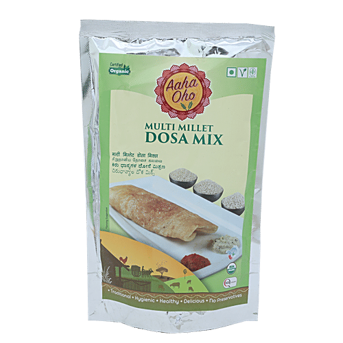 Aaha Oho Organic Dosa Mix - Mixed Millet, 250 g  