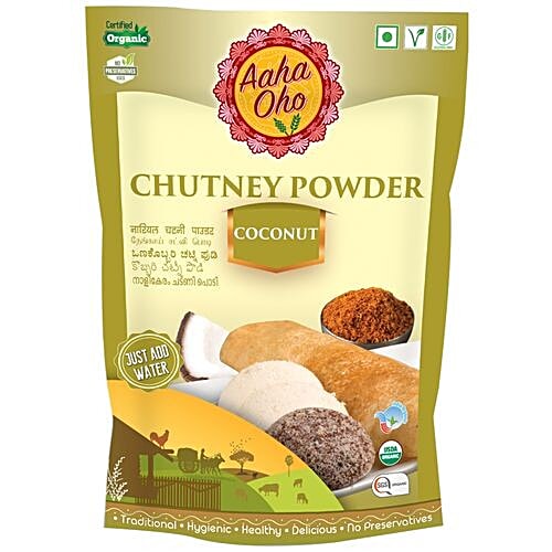 Aaha Oho Organic Chutney Powder Coconut, 100 g  