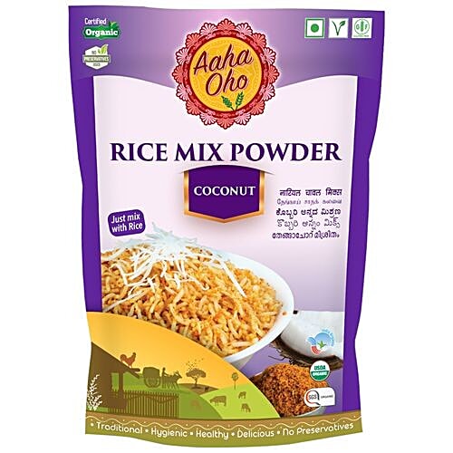 Aaha Oho Organic Rice Mix - Coconut, 100 g  