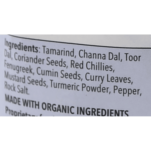 Aaha Oho Organic Sambar Ready Mix, 100 g  