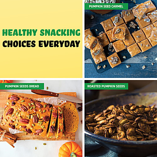 True Elements Roasted Pumpkin Seeds - High In Protein, Ready To Eat Snack, Immunity Booster, 125 g High in Fibre & Protein, Rich Source of Magnesium