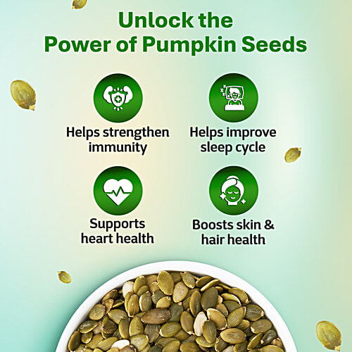 True Elements Raw Pumpkin Seeds, 250 g  High In Fibre & Protein