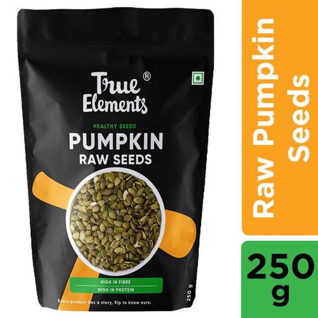 True Elements Raw Pumpkin Seeds - High Fibre & Protein, Nutritious Seeds for Weight Loss, 250 g 