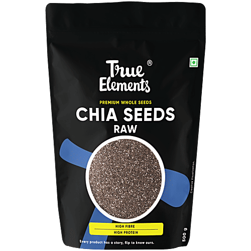 True Elements Raw Chia Seeds, 500 g  