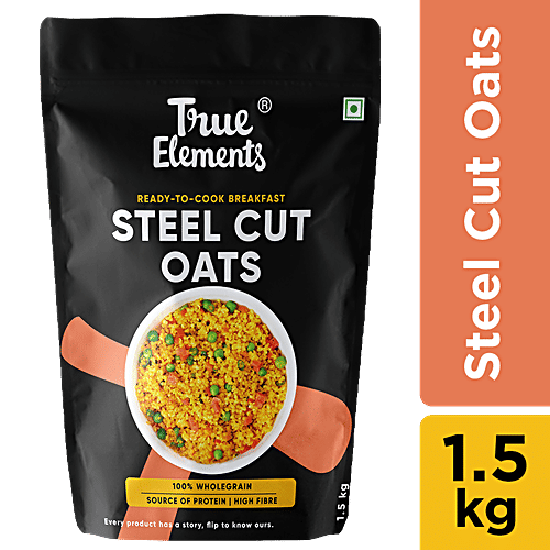 Buy True Elements Gluten Free Steel Cut Oats Rich In Iron & Fibre