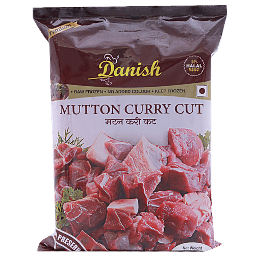 Danish Premium Mutton Curry Cut, 450 g  No Preservatives, No Added Colour