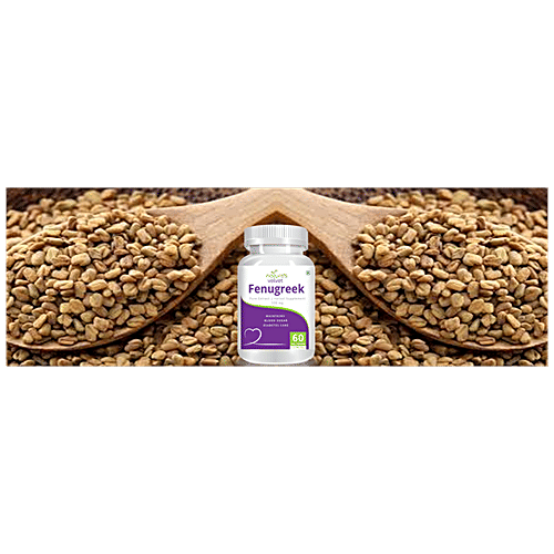 Buy Natures Velvet Fenugreek Extract 500 mg Vegetarian Capsules For