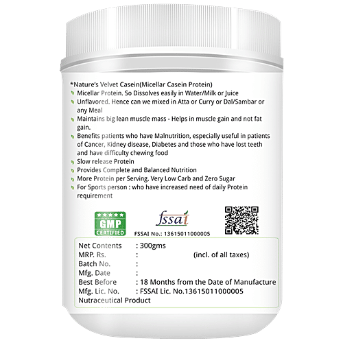 Buy Natures Velvet 100 Casein Protein Dietary Supplement Powder