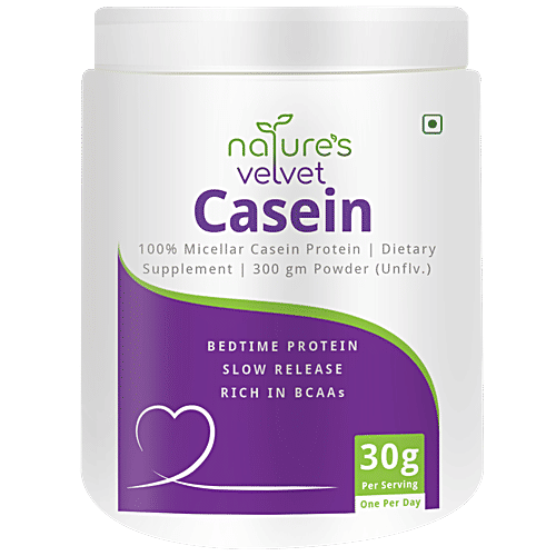 Buy Natures Velvet 100 Casein Protein Dietary Supplement Powder