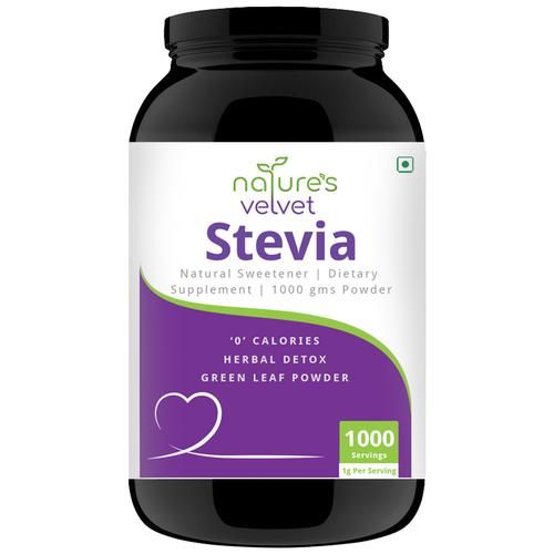 Buy Natures Velvet Stevia Leaf Powder - Natural Sweetener & Herbal Detox  Online at Best Price of Rs 960 - bigbasket