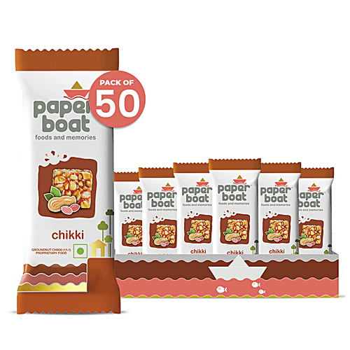 Paper Boat Chikki Bar, 16 g (Pack of 50) 