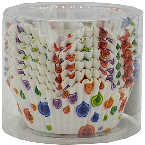 Buy DP Mould - Paper Baking Cups, Muffins/Cake, Floral, 100 Moulds ...