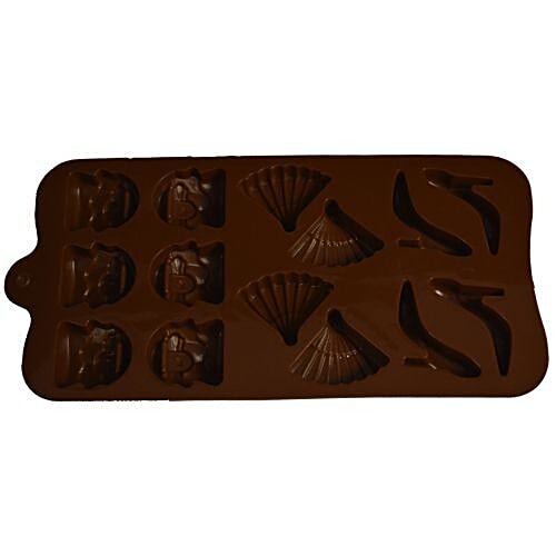 DP Silicon Chocolate Baking Mould - Multi Shapes, 1 pc  