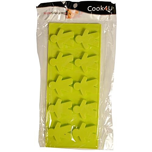 DP Silicon Chocolate Baking Mould - Human Shape Green, 1 pc  