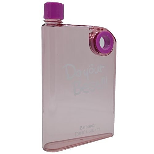 Buy DP Water Bottle Notebook, A5, Portable, Purple 1 pc Online at