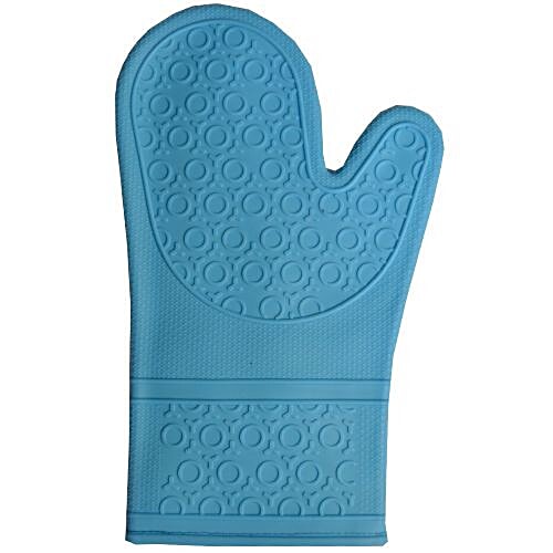 DP Silicon Heat Resistant Baking Gloves - Blue BB126, 1 pc  
