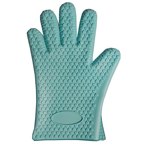 DP Silicon Heat Resistant Baking Gloves - Blue BB125, 1 pc  
