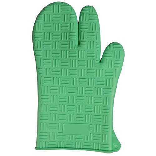DP Silicon Baking/Cooking Glove - Green, Heavy Duty, Heat Resistant,, 1 pc  