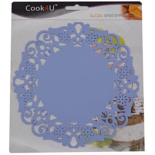 DP Table Coaster - Flower Shape, Blue, Silicon, 1 pc  