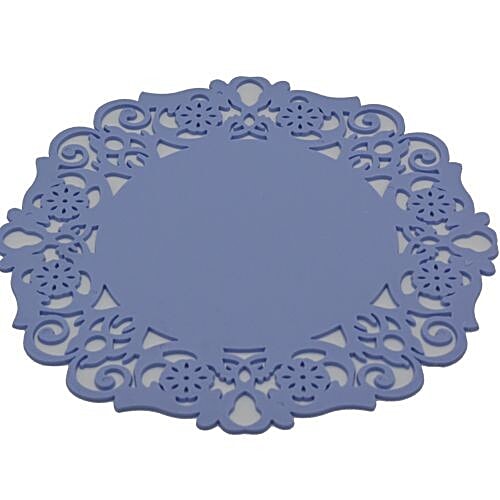 DP Table Coaster - Flower Shape, Blue, Silicon, 1 pc  