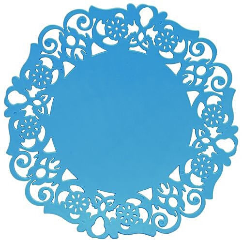 DP Table Coaster - Flower Shape, Blue, Silicon, 1 pc  