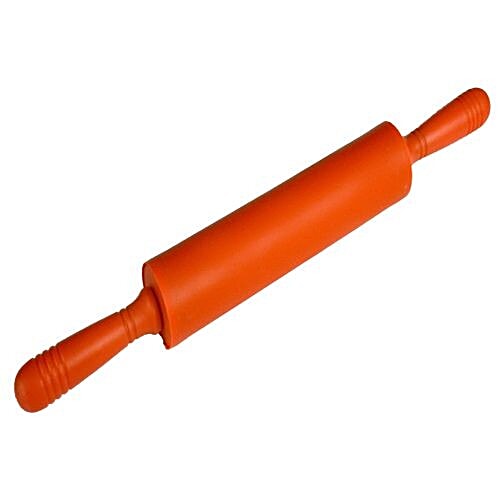 DP Rolling Pin/Belan - Big, Silicon Rubber, Orange, 1 pc  