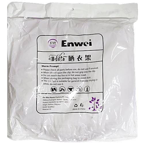 Enwei Plastic Cloth Drying Hanger Clips - Assorted, BB237, 1 pc Set of 24 