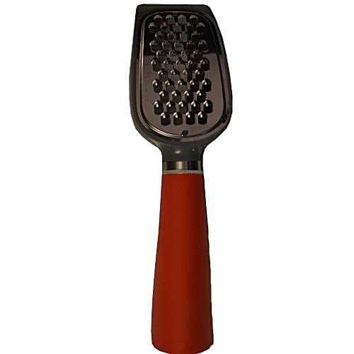 H&B Grater - Cheese-Dryfruit-Ginger, Silicon Handle, Red, 1 pc  