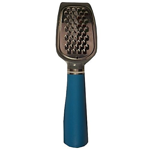 H&B Grater - Cheese-Dryfruit-Ginger, Silicon Handle, Blue, 1 pc  