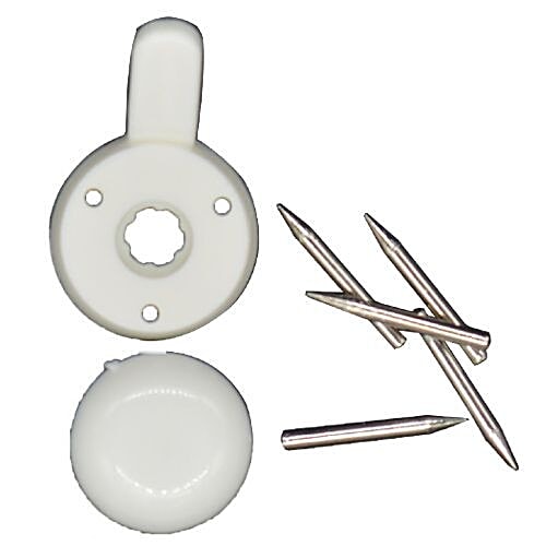KM Multi-Utility Hook Set - With Nails/Screw Pin, Plastic, 4 pcs  