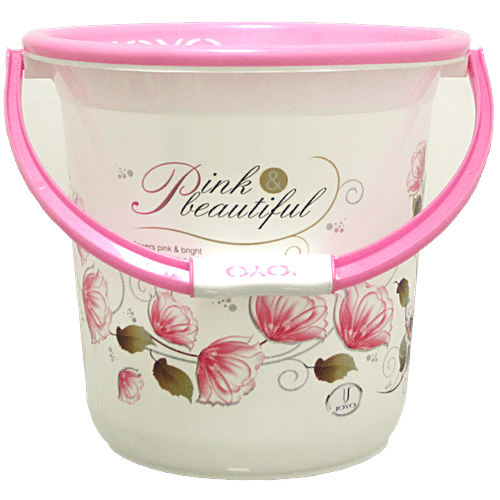 Joyo Better Home Bucket - Sturdy Lightweight Printed - Assorted, 18 L BPA Free