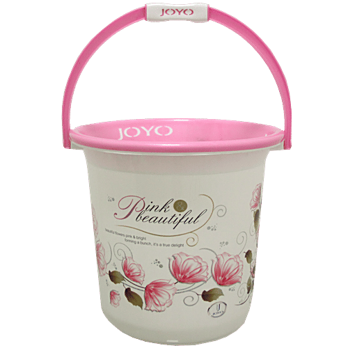 Joyo Better Home Bucket - Sturdy Lightweight Printed - Assorted, 18 L BPA Free