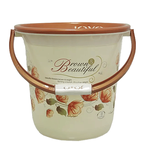 Joyo Better Home Bucket - Sturdy Lightweight Printed - Assorted, 18 L BPA Free