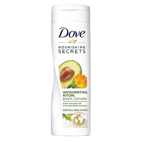 Dove Nourishing Secrets Invigorating Ritual Body Lotion - For All Skin Types, With Avocada Oil & Calendula Extract, 400 ml  Softens Skin
