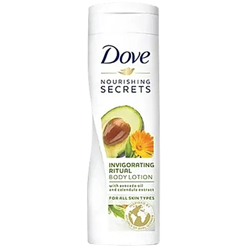 Dove Nourishing Secrets Invigorating Ritual Body Lotion - For All Skin Types, With Avocada Oil & Calendula Extract, 400 ml  Softens Skin