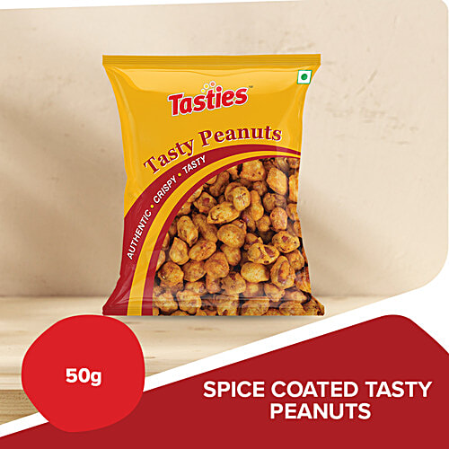 Tasties Tasty Peanuts - Spice Coated, 50 g Namkeen