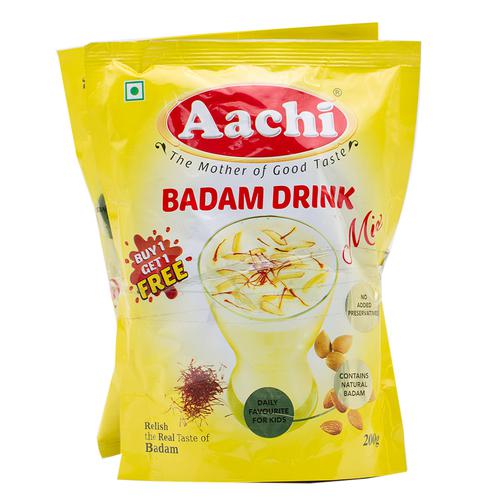 Aachi Badam Drink Mix, 200 g  No Added Preservatives
