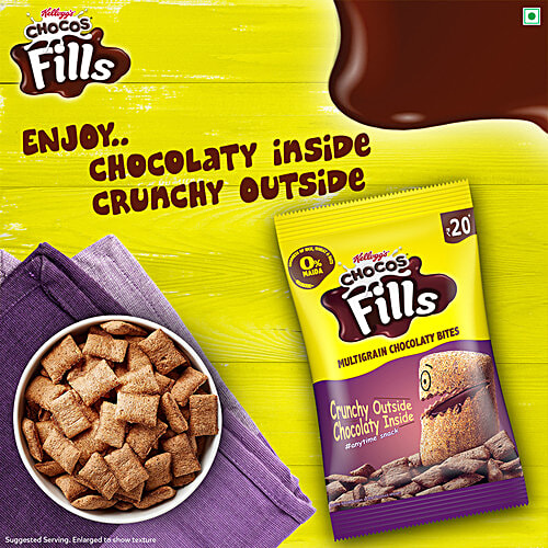 Kellogg's Kelloggs Chocos Fills, 32 g  0% Maida
