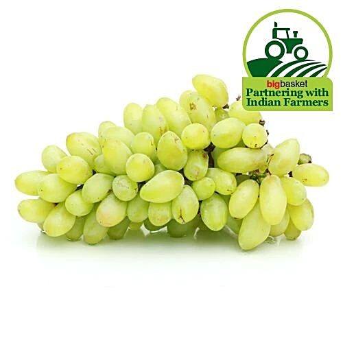 fresho! Green Grapes - Sonaka, Direct, Institutional, 1 kg