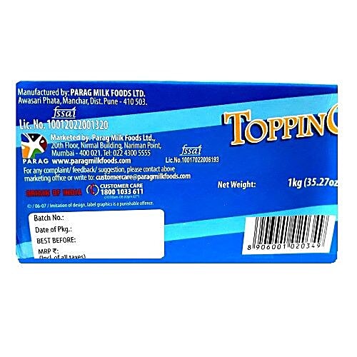 Buy Gowardhan Topping Processed Cheese block Online at Best Price of Rs