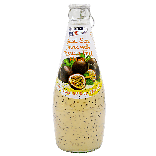 Americano Basil Seed Drinks - Passion Fruit, 290 ml  