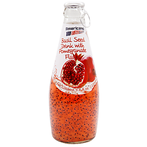 Americano Basil Seed Drinks - Pomegranate, 290 ml  