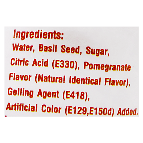 Americano Basil Seed Drinks - Pomegranate, 290 ml  