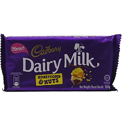 Cadbury Dairy Milk Honeycomb & Nuts - Imported, 165 g  