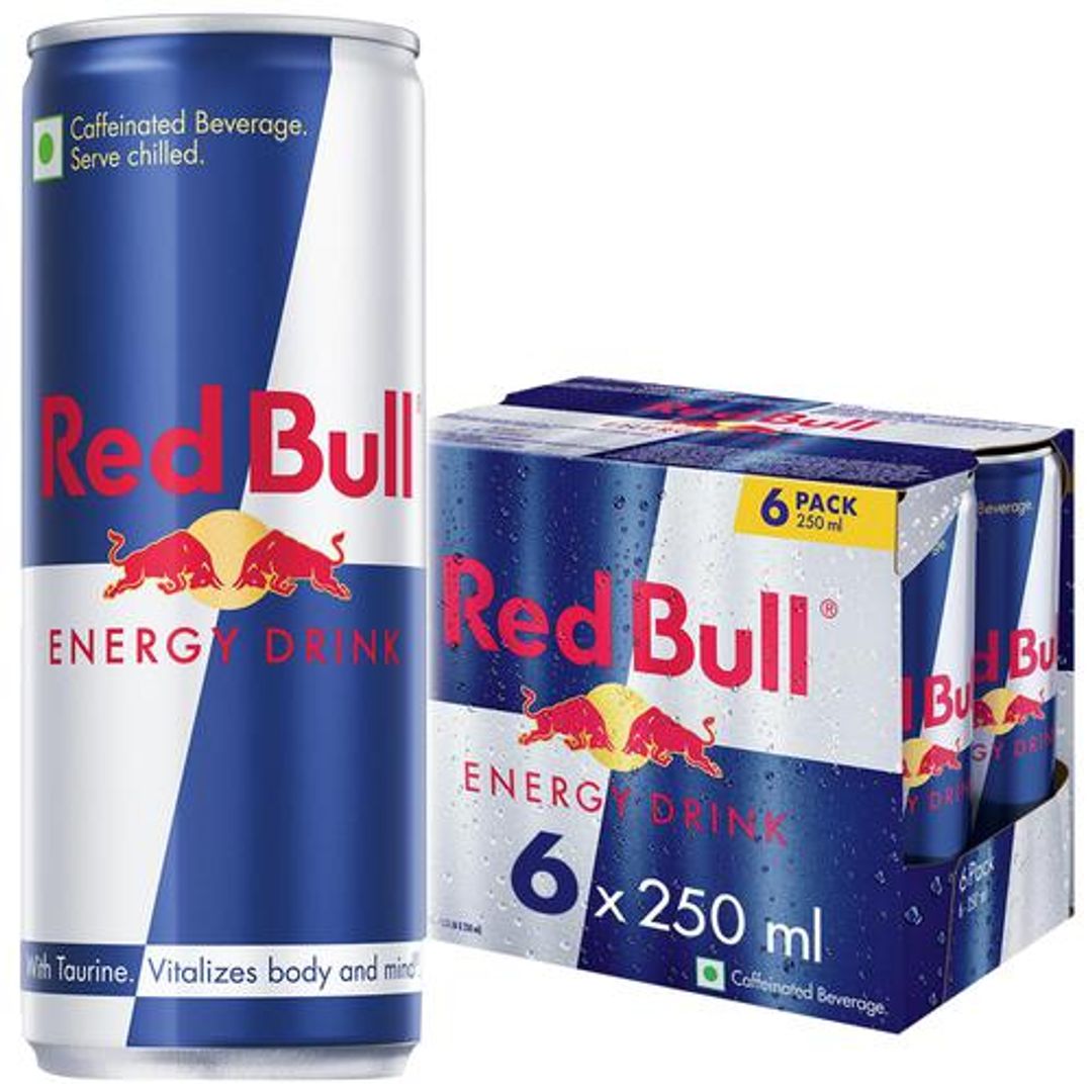 RED BULL  Energy Drink, 250 ml (Pack of 6)