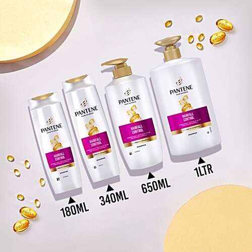 Pantene Hair Science Hairfall Control Shampoo - With Pro-V & Vitamin B, 1 L  