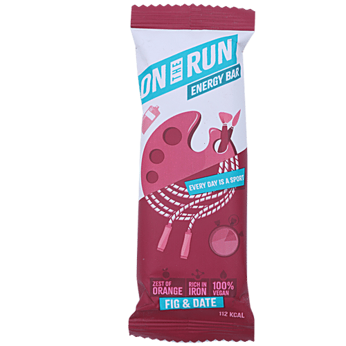 On The Run Energy Bar - Fig & Date, 30 g  