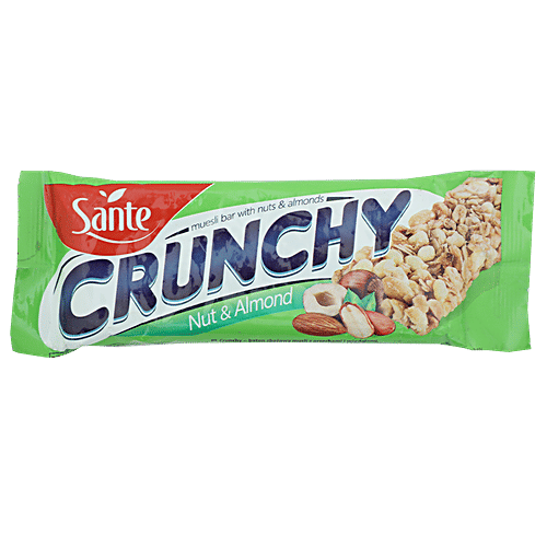 Buy Sante Muesli Bar Crunchy Nut And Almond 35 Gm Online At Best Price