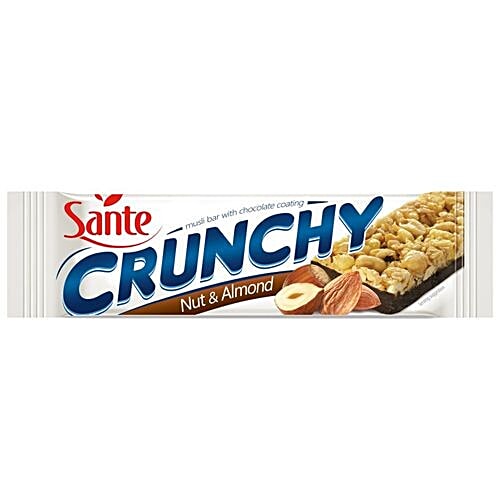 Buy Sante Muesli Bar Crunchy Nut And Almond With Chocolate Coating 40